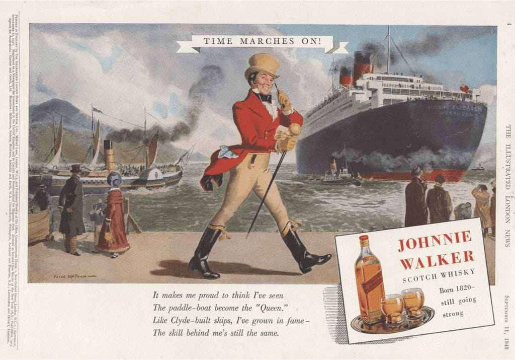 Johnnie Walker publicité 1948