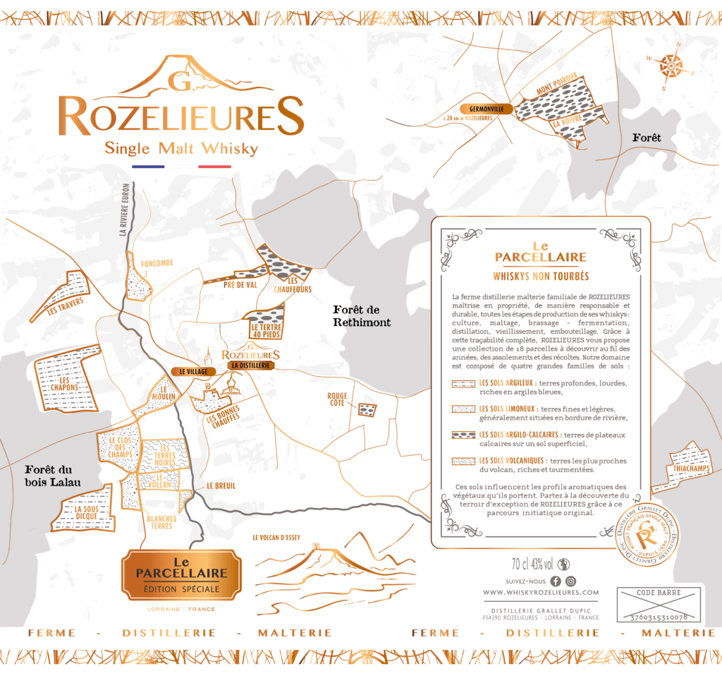 Rozelieures parcellaire carte