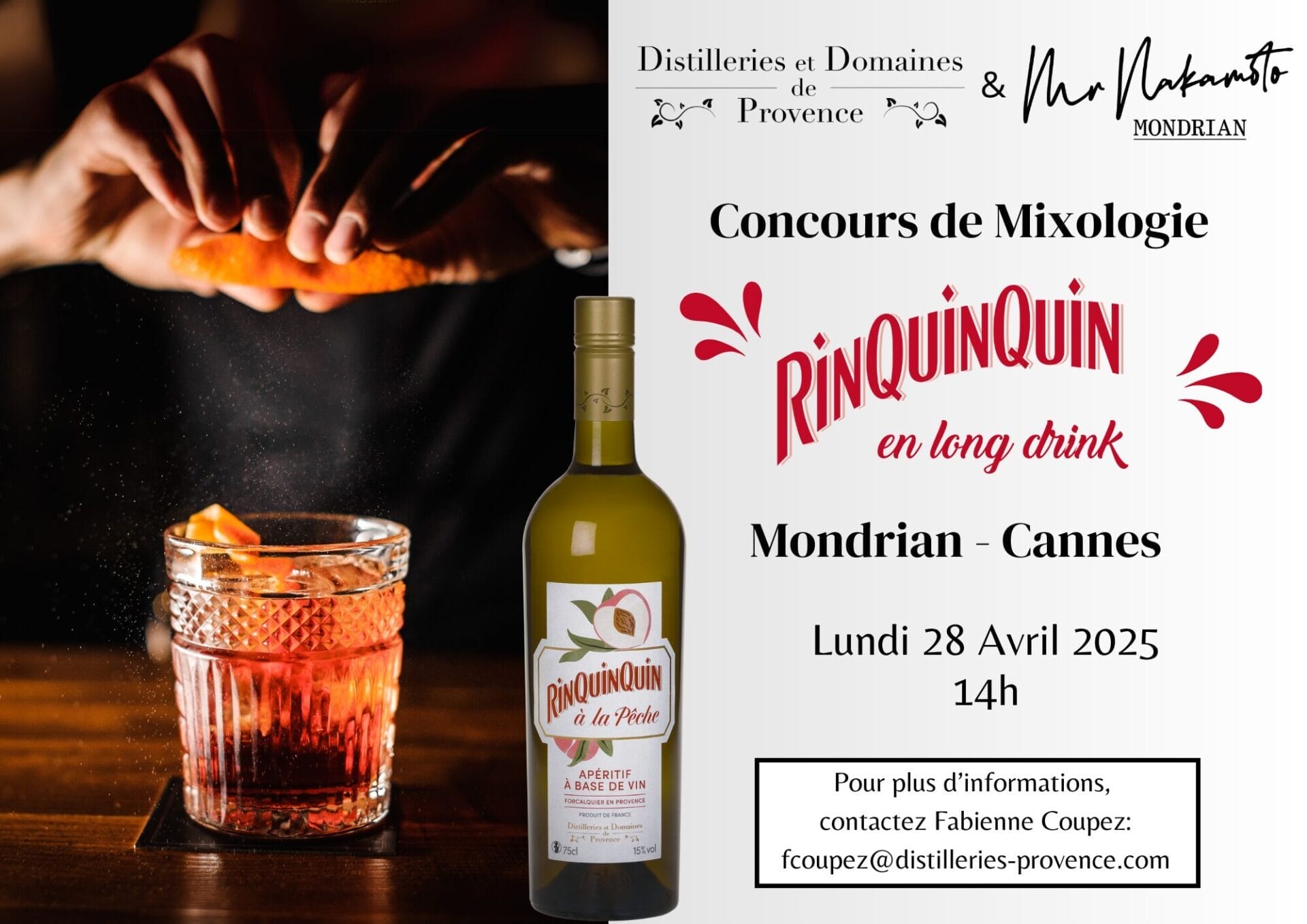 Visuel Edition RinQuinQuin 2025 concours cocktails